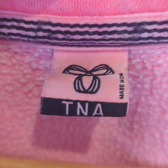 TNA Aritzia Pink Full Zip Hoodie - Size Large Good Condition - Picture 2 of 6